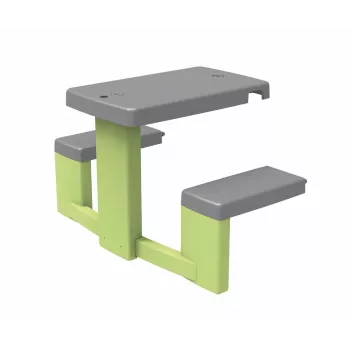 SMOBY Life Children's Picnic Table Green/Grey