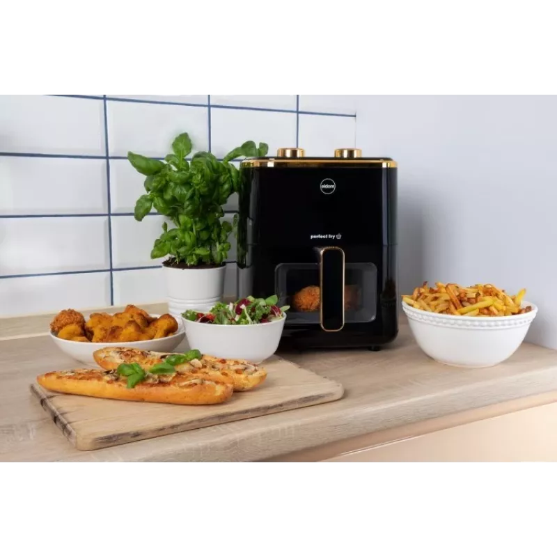 ELDOM FR45 FRITELO 1500 W Frytkownica beztłuszczowa, czarna