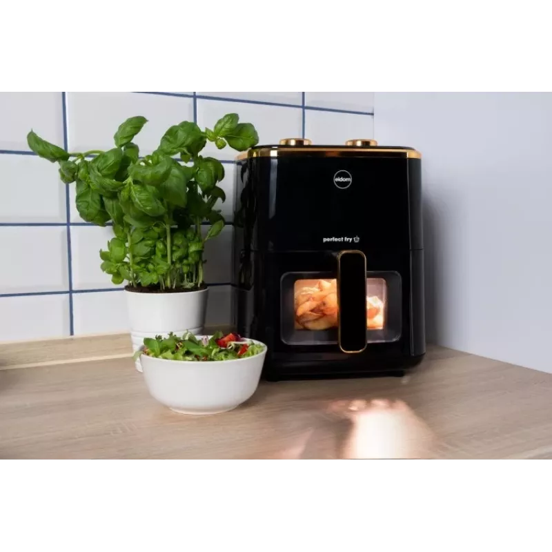 ELDOM FR45 FRITELO 1500 W Frytkownica beztłuszczowa, czarna