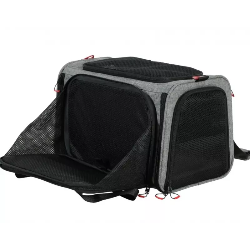 ZOLUX NOMAD L Rozszerzalny transporter dla zwierząt 48×30.8×30.5 cm Szary/Czarny