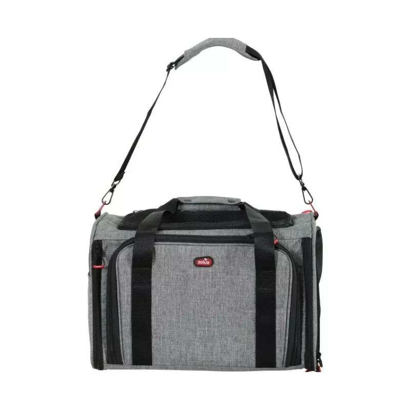 ZOLUX NOMAD L Rozszerzalny transporter dla zwierząt 48×30.8×30.5 cm Szary/Czarny