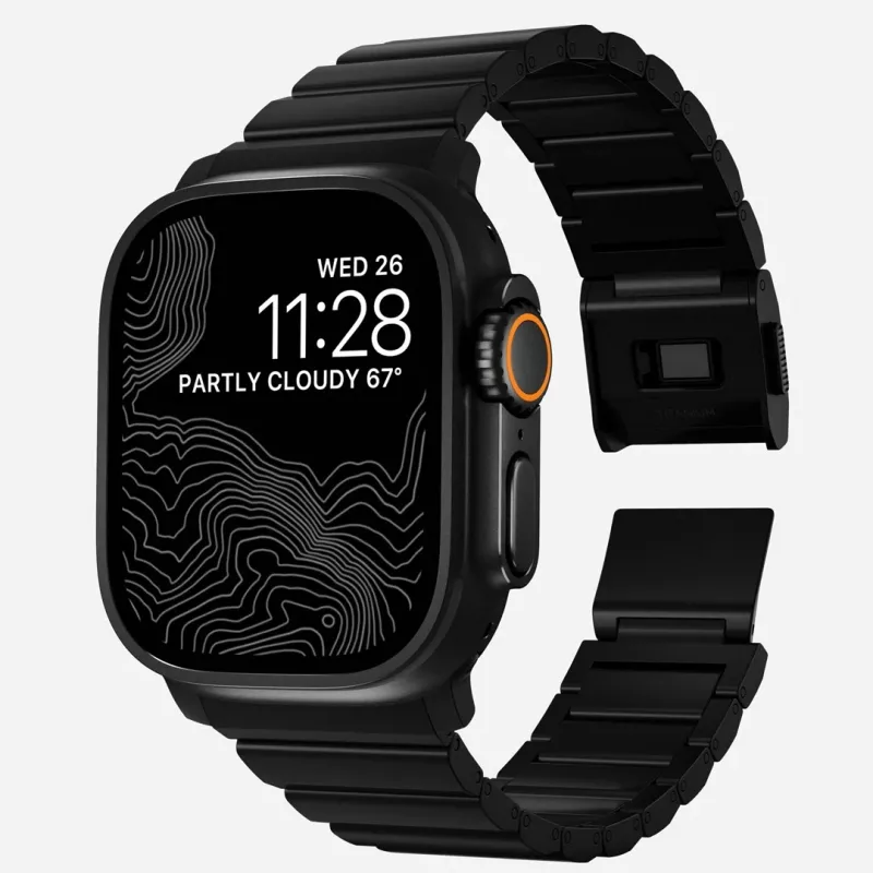NOMAD Titanium Band for Apple Watch 46/49mm Silver