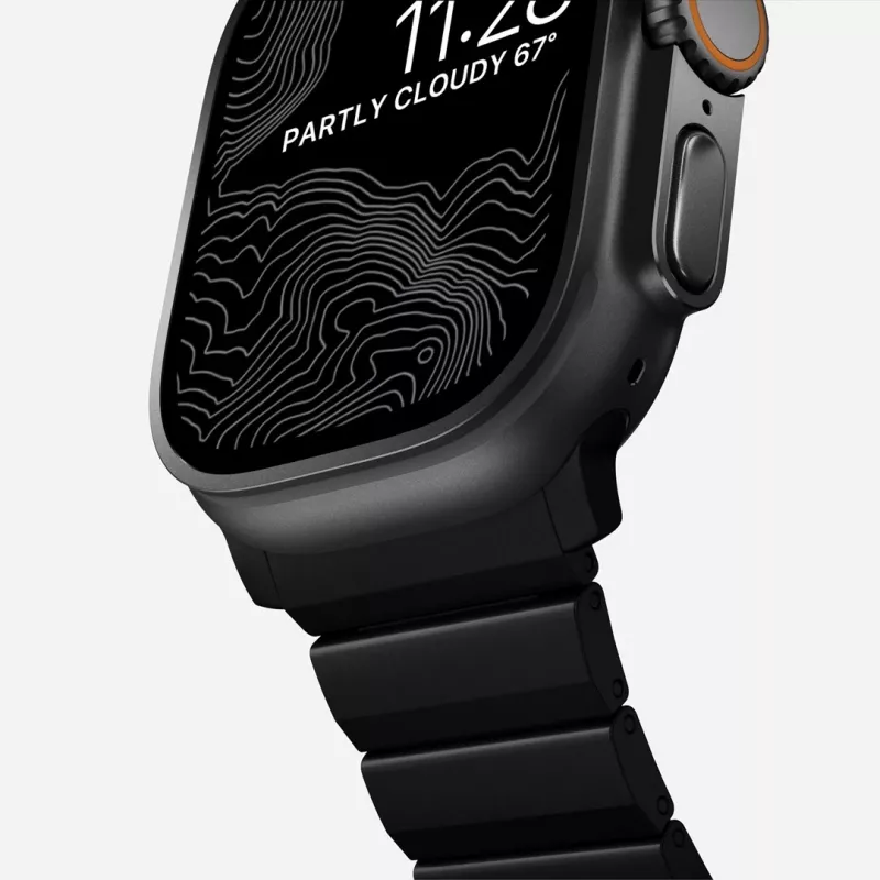 NOMAD Titanium Band for Apple Watch 46/49mm Silver