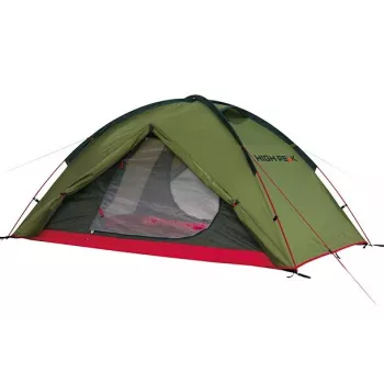 High Peak Woodpecker 3 Dome Tent 3 Person Green/Red