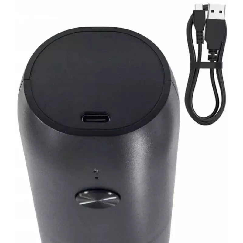 Zestaw elektrycznych młynków do soli i pieprzu PROMIS MP35X2 ze stojakiem, stal nierdzewna/srebrny, 2x 220 mm, ceramiczny mechanizm mielący, zasilanie bateryjne, oświetlenie LED