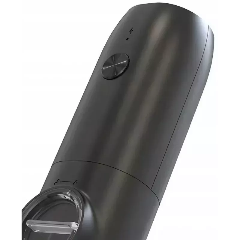 Zestaw elektrycznych młynków do soli i pieprzu PROMIS MP35X2 ze stojakiem, stal nierdzewna/srebrny, 2x 220 mm, ceramiczny mechanizm mielący, zasilanie bateryjne, oświetlenie LED