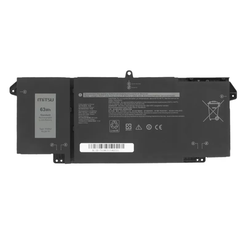 Bateria MITSU 7FMXV do Dell Latitude 5320 7320 7420 7520 - 15.2V 3600 mAh (55 Wh)