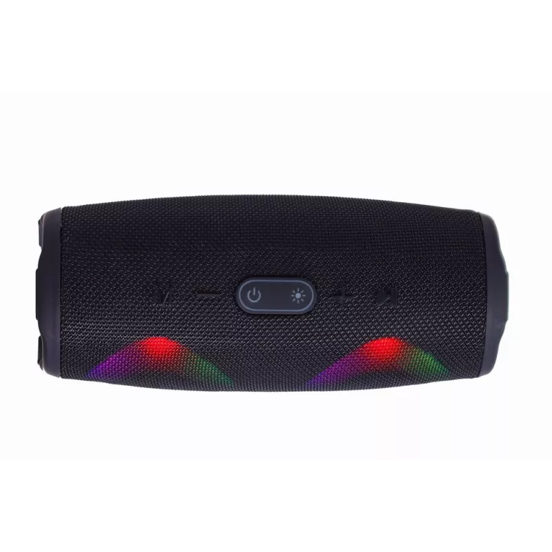 Gembird SPK-BT-LED-02 Przenośny głośnik Bluetooth imprezowy, 10 W, czarny