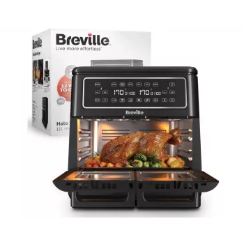 Breville VDF130X Olejowo-Wolna Frytkownica Powietrzna, 5.5L, 1700W, Czarny