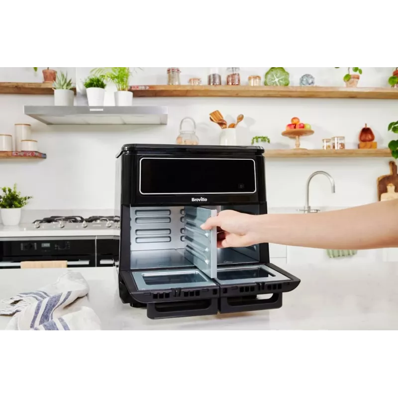 Breville VDF130X Olejowo-Wolna Frytkownica Powietrzna, 5.5L, 1700W, Czarny