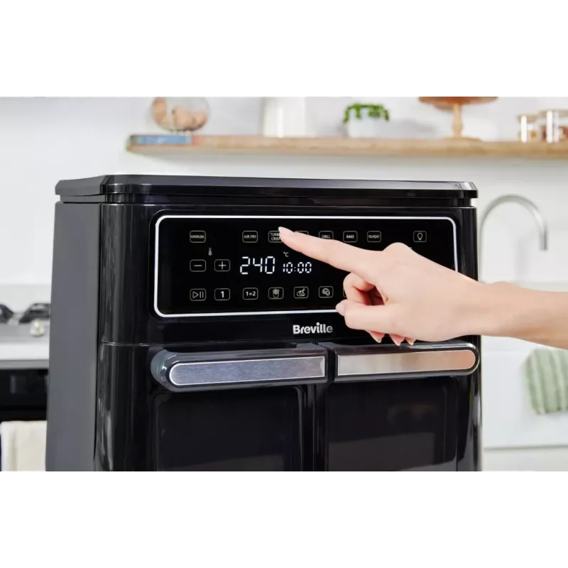 Breville VDF130X Olejowo-Wolna Frytkownica Powietrzna, 5.5L, 1700W, Czarny