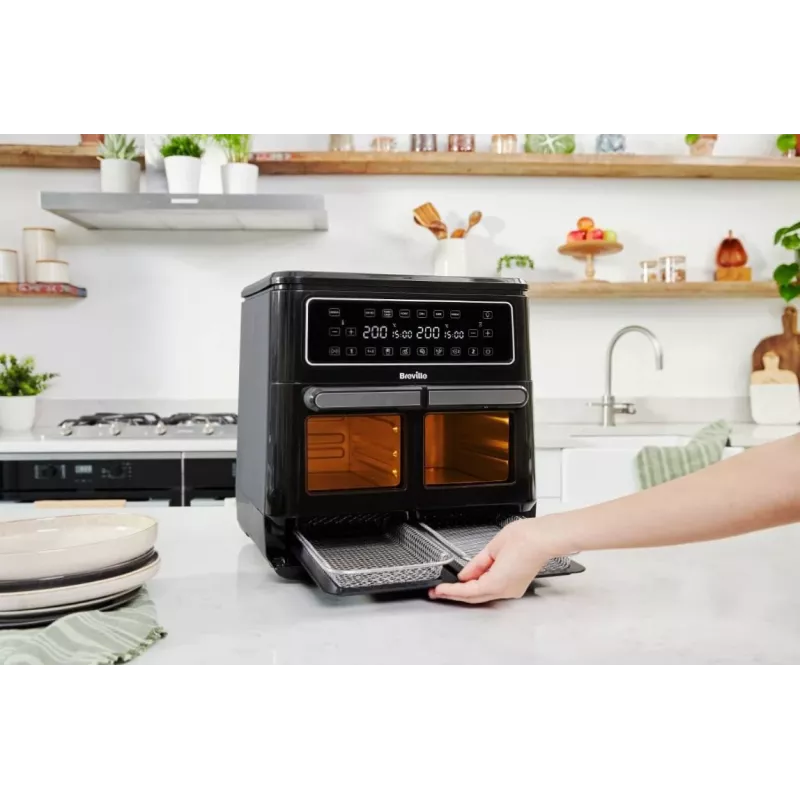 Breville VDF130X Olejowo-Wolna Frytkownica Powietrzna, 5.5L, 1700W, Czarny