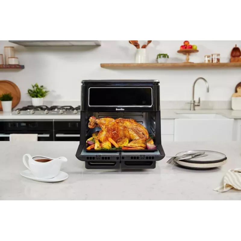 Breville VDF130X Olejowo-Wolna Frytkownica Powietrzna, 5.5L, 1700W, Czarny