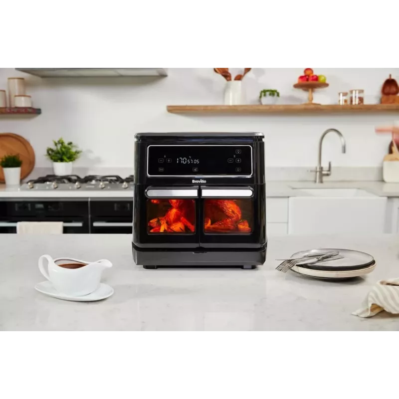 Breville VDF130X Olejowo-Wolna Frytkownica Powietrzna, 5.5L, 1700W, Czarny