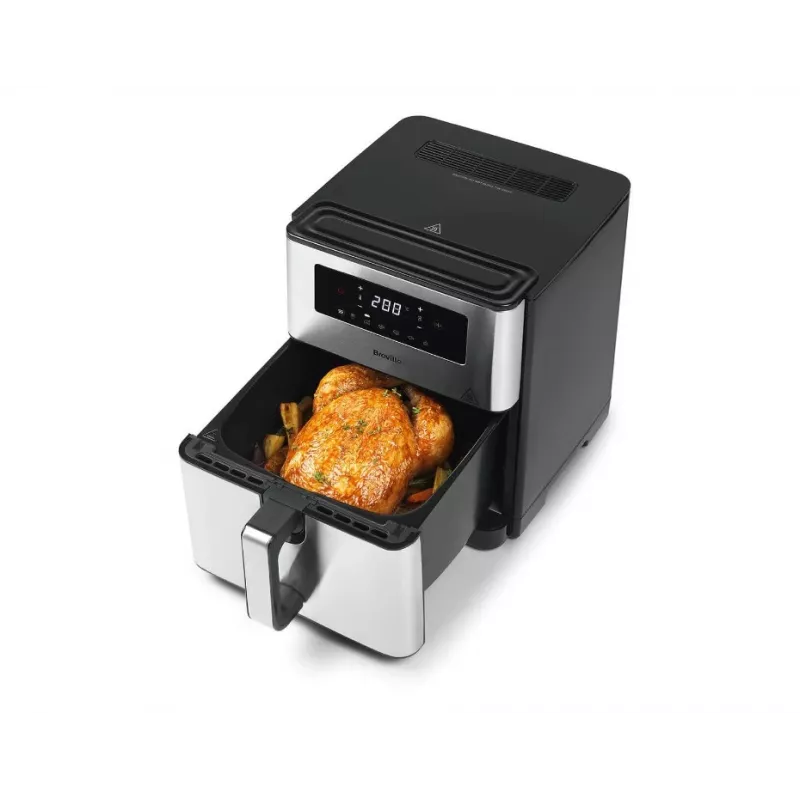 Breville VDF131X Frytkownica beztłuszczowa, 1.25 kg, 1400 W, czarny/srebrny