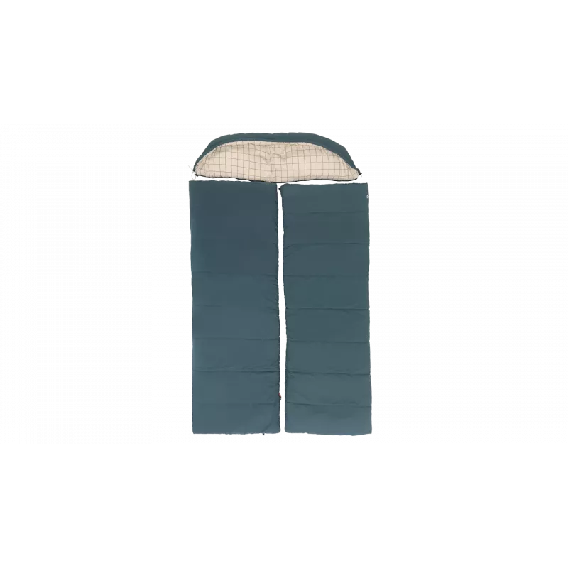 Outwell Camper Lux Double Blue Śpiwór 235x150 cm -16 do 5 °C Zamek Błyskawiczny Dwustronny