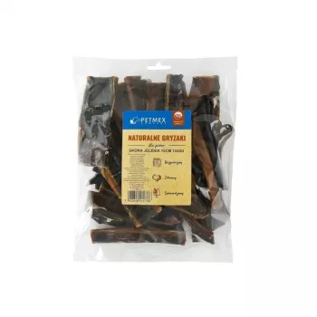 PETMEX Natural Chew Suszona Skóra Jelenia dla Psów 1kg