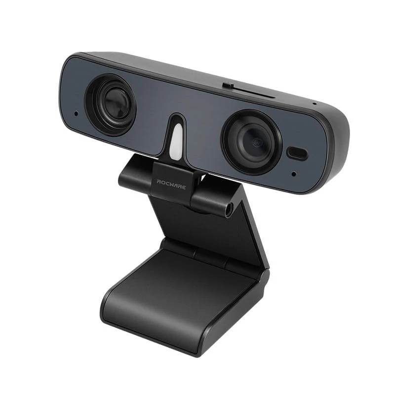 Kamera ROCWARE RC08P, czarna, USB, 1080i/720p, wbudowany mikrofon