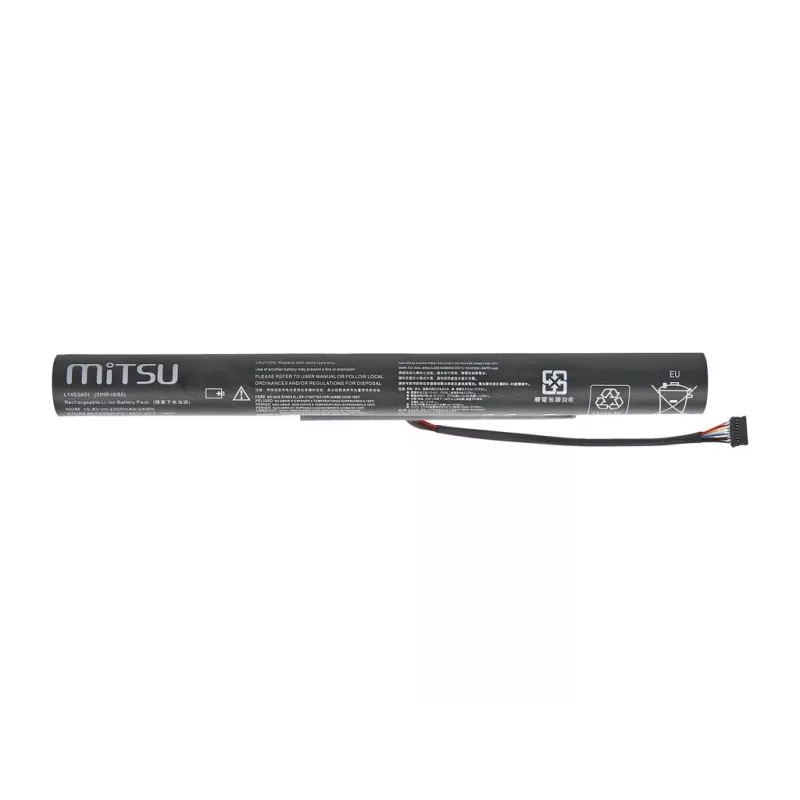 Bateria MITSU do Lenovo IdeaPad 100-15IBY 2200 mAh (24 Wh) 10.8-11.1V
