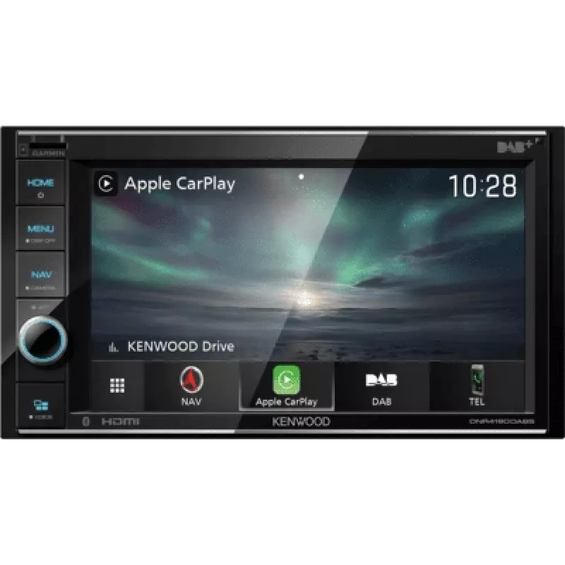 Kenwood DNR4190DABS 6.2 inch Touchscreen 2-DIN Bluetooth DAB+ Car Receiver with Garmin Navigation