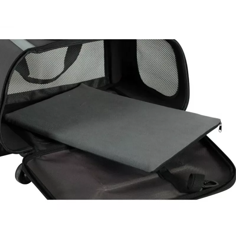 ZOLUX NOMAD Transporter dla psów i kotów na kółkach 47x32x27 cm Czarny