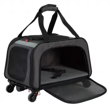ZOLUX NOMAD Transporter dla psów i kotów na kółkach 47x32x27 cm Czarny