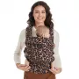 MOMCOZY BC001 Nosidełko dla niemowląt i małych dzieci, bawełniane, wzór lamparta