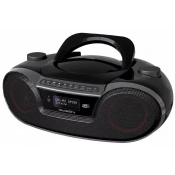 GoGEN GOG-CDM490BTDABS Przenośny Boombox z CD, DAB+, FM, Bluetooth 5.0, USB MP3, Srebrny
