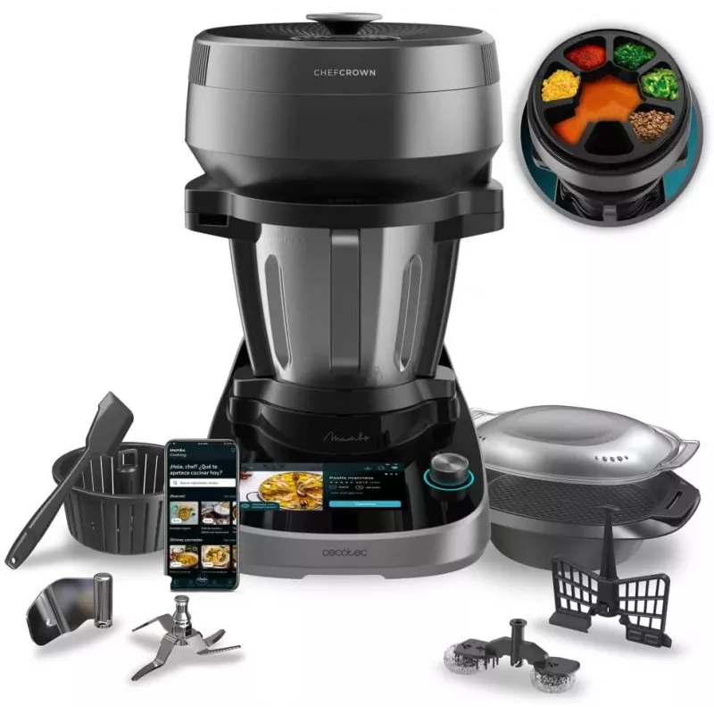 Cecotec Mambo CooKing Victory Wielofunkcyjny Robot Kuchenny 1700 W 4.5 L Czarny/Szary