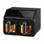 ELDOM FR210 DualCrisp Podwójna Frytkownica Beztłuszczowa, 2200 W, Pojemność 8 L, Wyświetlacz LED, Czarny