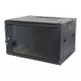 ALLNET SMA-Series 19 cali Szafa ścienna 12U 1-częściowa Głębokość 600mm Czarna Flat Pack