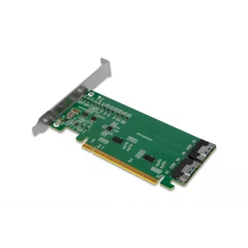 ICY DOCK EXLink MB308A PCIe 4.0 x16 NVMe Adapter Card z 2 x SlimSAS 8i (SFF-8654) i Redriver