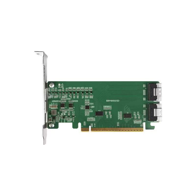 ICY DOCK EXLink MB308A PCIe 4.0 x16 NVMe Adapter Card z 2 x SlimSAS 8i (SFF-8654) i Redriver