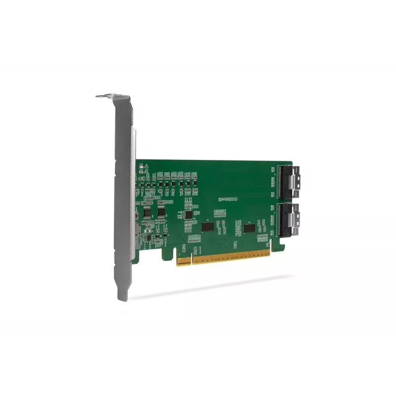 ICY DOCK EXLink MB308A PCIe 4.0 x16 NVMe Adapter Card z 2 x SlimSAS 8i (SFF-8654) i Redriver