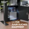 ONKRON FPRO2L-40-B Podstawa podłogowa TV 55-100 cali, czarna, nośność 100kg, mobilny wózek AV