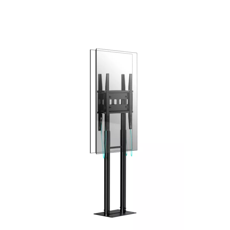 ONKRON FPRO2L-20-B Mobilny stojak na telewizor na kółkach do telewizorów 55-100 cali, czarny