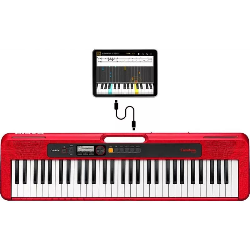 Casio CT-S200 MIDI Keyboard 61 Keys USB Red