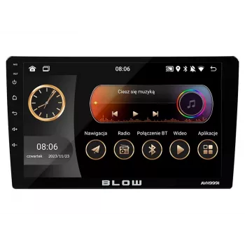 BLOW AVH-9991 1DIN 9-calowe radio samochodowe Android z WiFi, GPS, Apple CarPlay