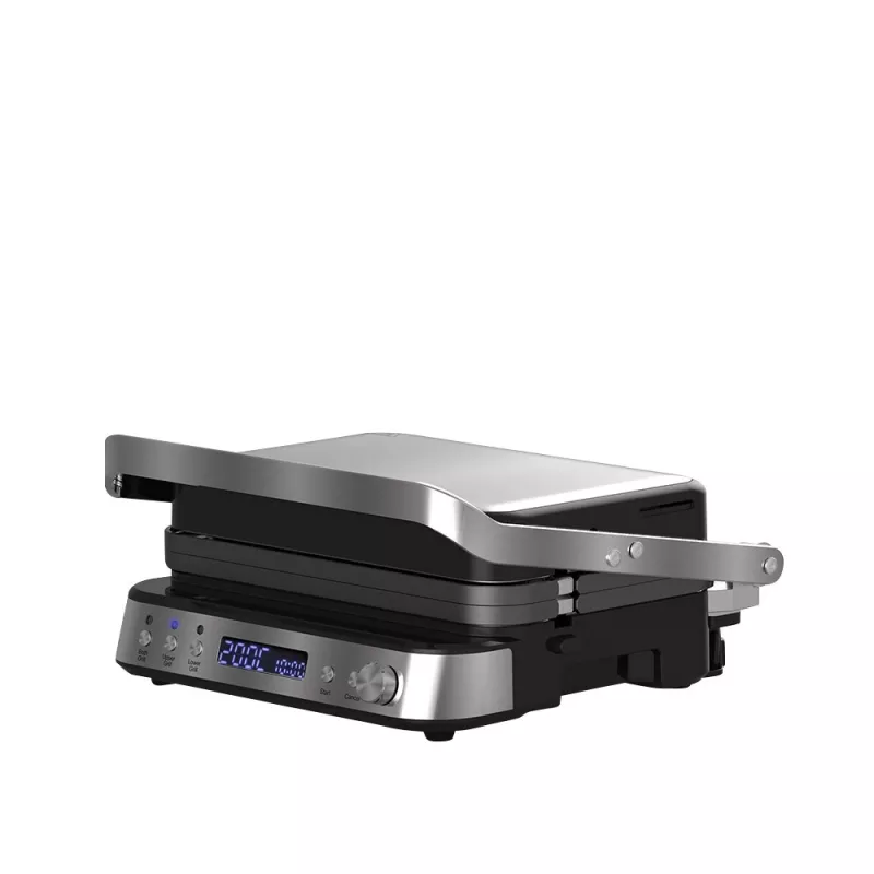 ELDOM GK200 GRILO Grill kontaktowy 2000W Regulowany termostat Płyty nieprzywierające Czarny/Srebrny