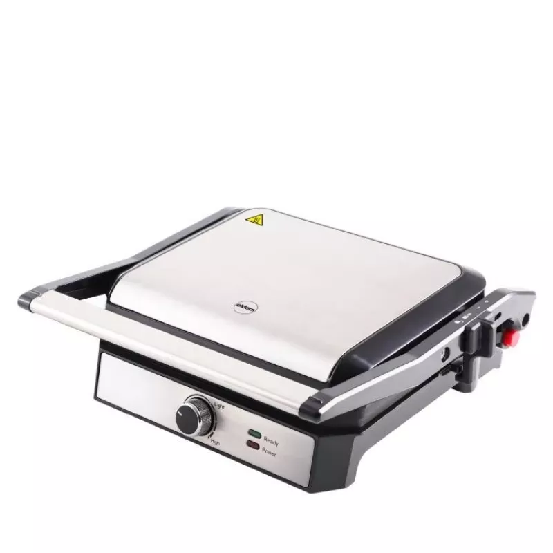 ELDOM GK200 GRILO Grill kontaktowy 2000W Regulowany termostat Płyty nieprzywierające Czarny/Srebrny