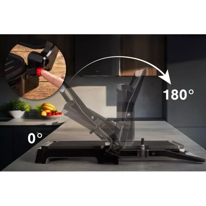 ELDOM GK200 GRILO Grill kontaktowy 2000W Regulowany termostat Płyty nieprzywierające Czarny/Srebrny
