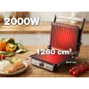 ELDOM GK200 GRILO Grill kontaktowy 2000W Regulowany termostat Płyty nieprzywierające Czarny/Srebrny
