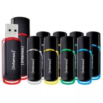 Intenso Business Line 8GB USB 2.0 Flash Drive 10-Pack (Assorted Colors)