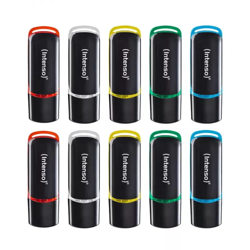 Intenso Business Line 8GB USB 2.0 Flash Drive 10-Pack (Assorted Colors)