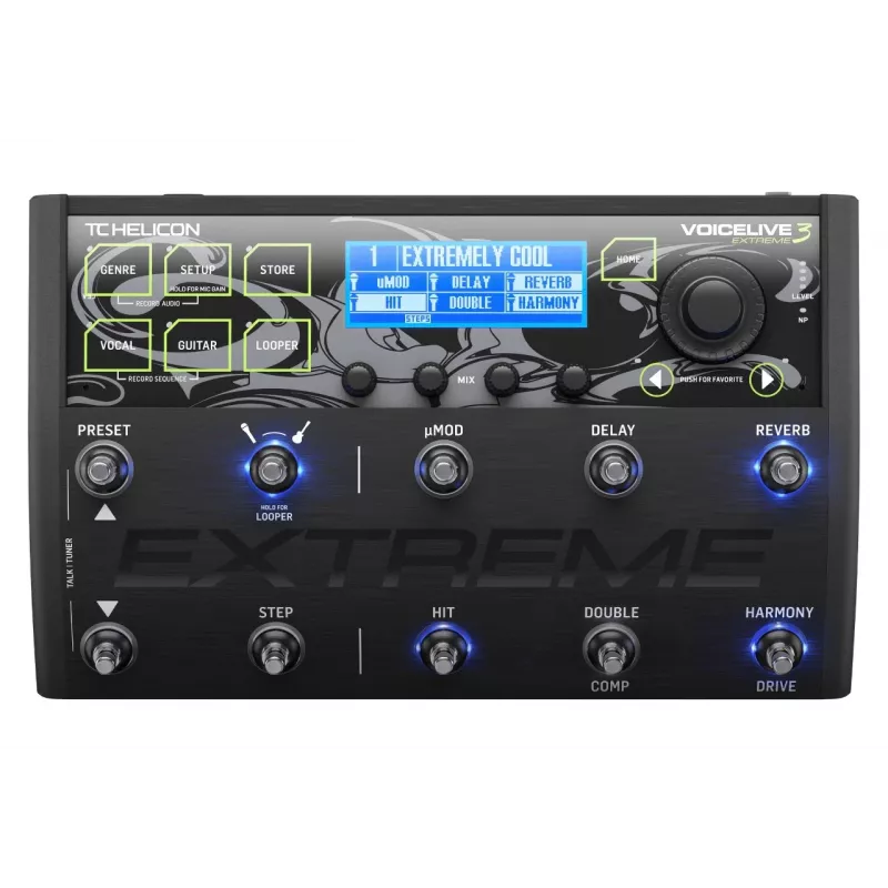 TC-Helicon VoiceLive 3 Extreme - Procesor wieloefektowy do gitary i wokalu z looperem