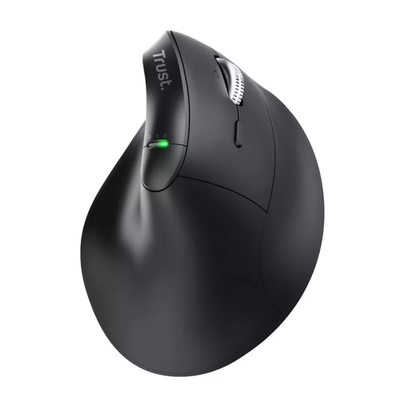 Trust Vyran Ergo Hyperscroll Wireless Mouse - Praworęczny, Optyczny, 4800 DPI, RGB, Ładowalny