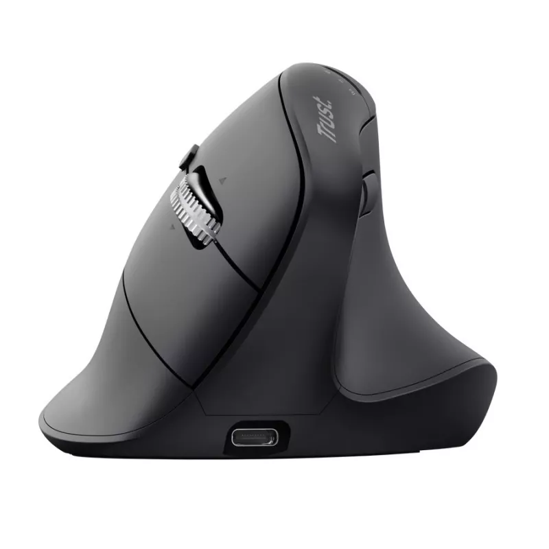 Trust Vyran Ergo Hyperscroll Wireless Mouse - Praworęczny, Optyczny, 4800 DPI, RGB, Ładowalny
