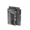 Gembird PB10-PD20-LCD-01 Powerbank z szybkim ładowaniem i zintegrowanymi kablami, 20W, 10000 mAh, czarny