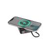 Gembird PB10-WPC15-LCD-01 Power Bank z szybkim ładowaniem i ładowarką bezprzewodową, 20W, 10000 mAh, czarny