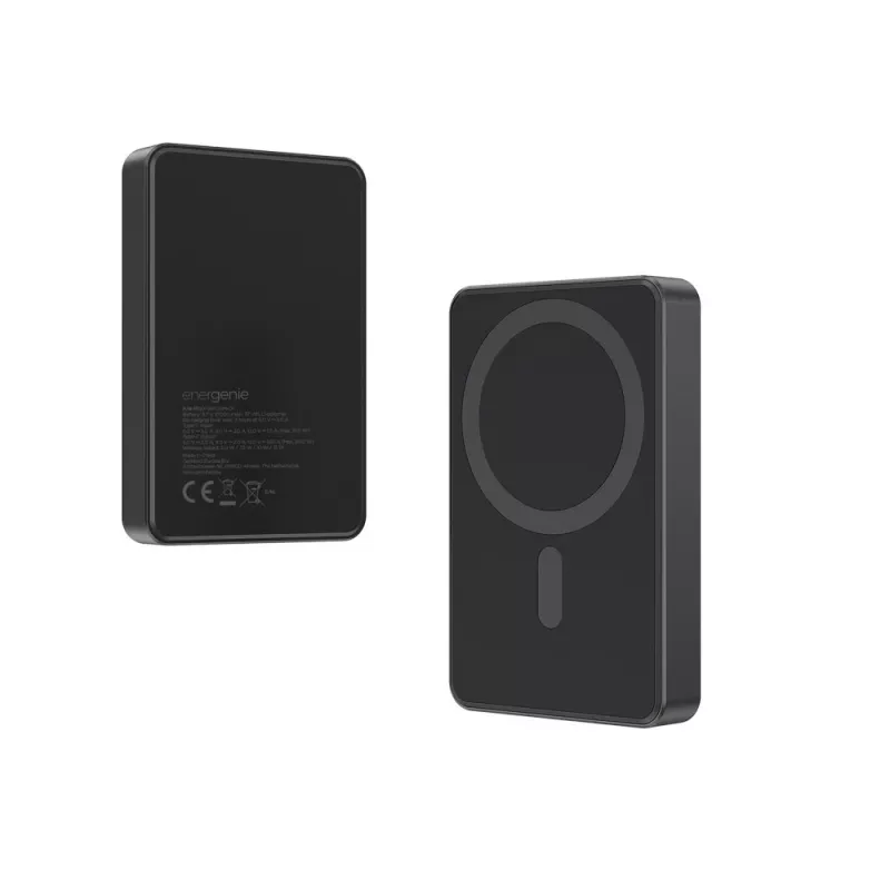Gembird PB10-WPC15M-01 Magnetyczny bezprzewodowy powerbank 15W, 10000 mAh, czarny